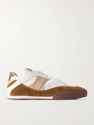 Kick Suede, Mesh and Leather Sneakers