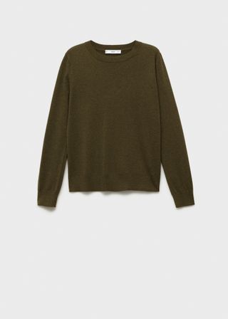 MANGO Wool-Blend Round-Neck Sweater