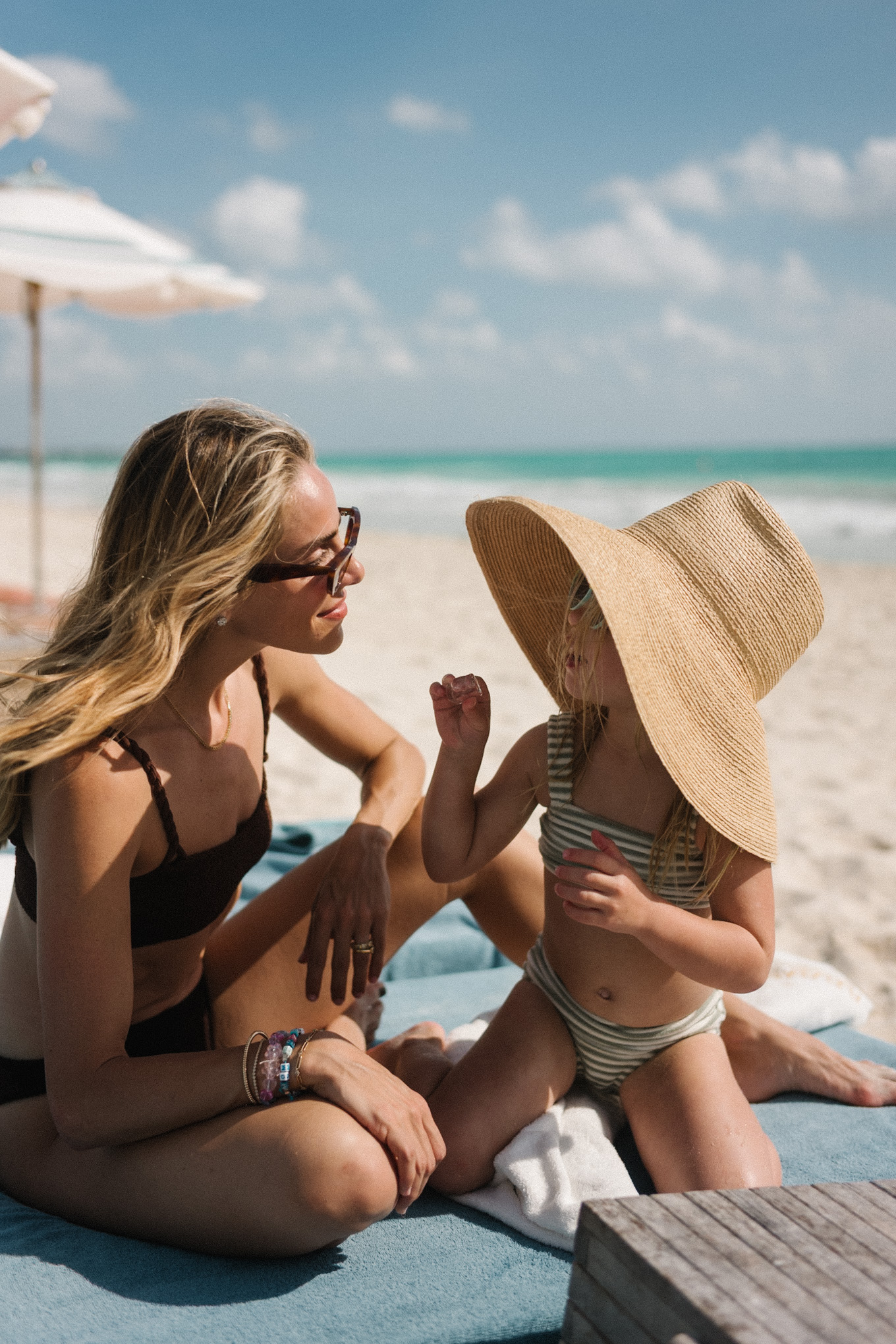 mexico brown bikini straw hat straw tote