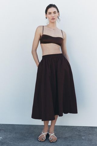 Zw Collection Voluminous Midi Skirt