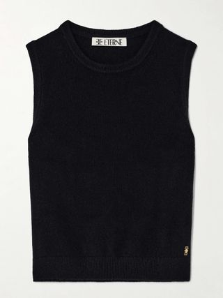 Sawyer Cropped Embellished Cashmere Tank