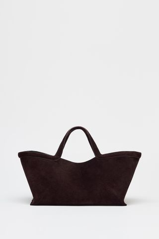 ZARA, Elongated Suede Shopper