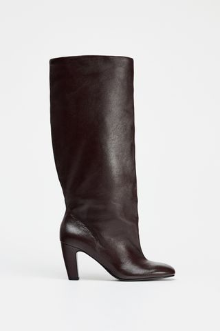 Wide Shaft Leather Boots