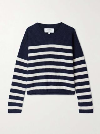 Mini Toujours Striped Cashmere Sweater