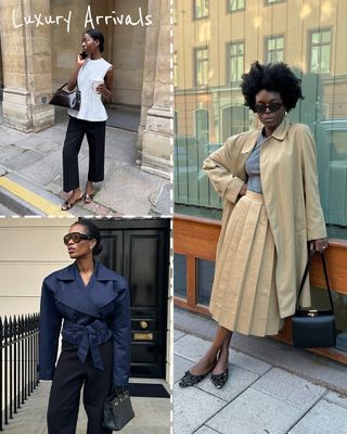 3 women wearing spring luxury arrivals