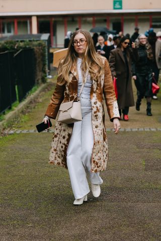 London Fashion Week Street Style: Animal print