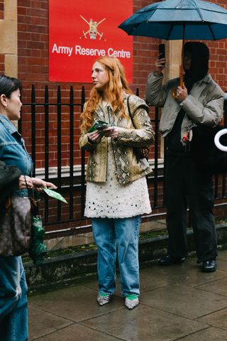 London Fashion Week Street Style: Animal print