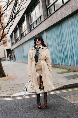 London Fashion Week Street Style: Ties