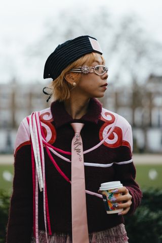 London Fashion Week Street Style: Ties