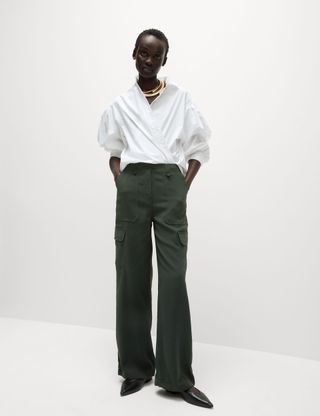 Cargo Wide Leg Trousers