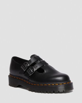 Dr Martens, Bex Smooth Leather Platform Mary Jane Shoes