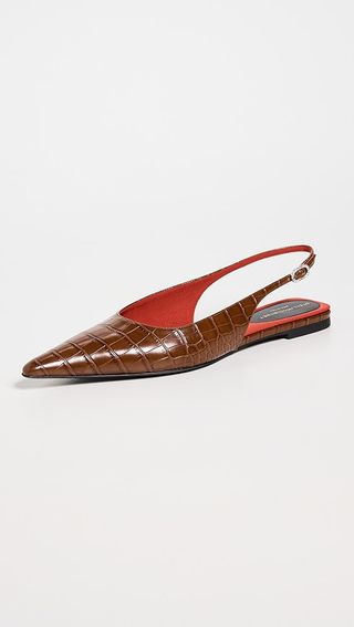 Stella Mccartney Elsa Cocco Alt Reptile Flats