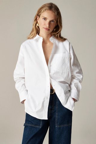 J.Crew Étienne Oversized Shirt in Lightweight Oxford