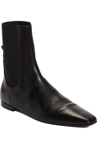 Square Toe Flat Chelsea Boot