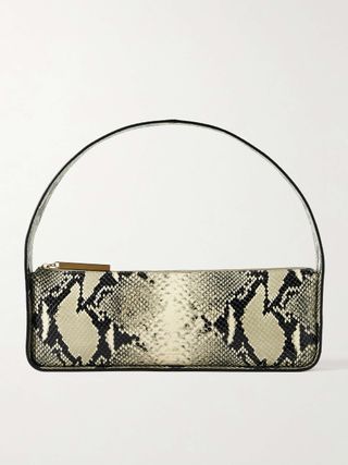 Lori Snake-Effect Leather Shoulder Bag