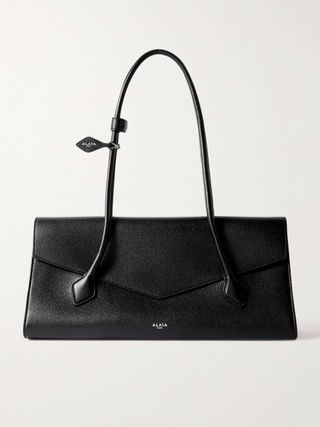 Le Teckel Flap Textured-Leather Shoulder Bag