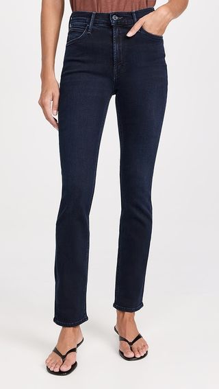 Mother the Mid Rise Dazzler Ankle Jeans