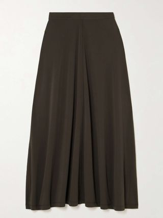 Stretch-Jersey Midi Skirt