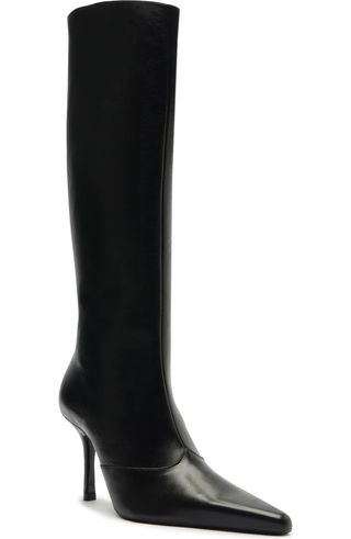 Raffaela Up Stiletto Pointed Toe Knee High Boot