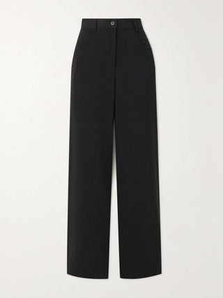 + Net Sustain Wool-Blend Crepe Straight-Leg Pants