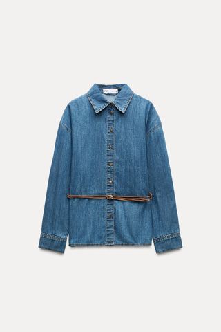 Z1975 Belted Denim Shirt