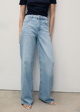 Mango, Danila Wide-Leg High-Rise Jeans