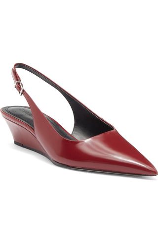 Rhianon Wedge Slingback Leather Pump