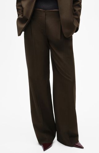 Wide Leg Suit Pants