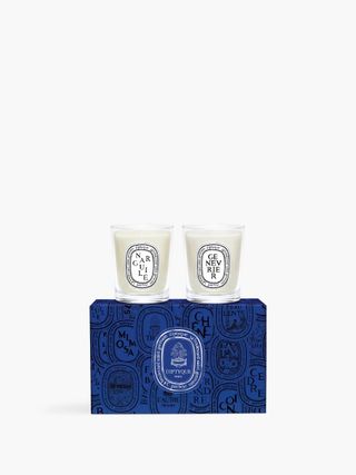 Diptyque Narguilé & Genévrier (Juniper) Set of Two Small Candles