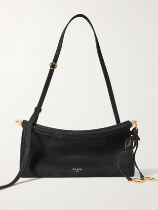 Click E/w Small Textured-Nubuck Shoulder Bag