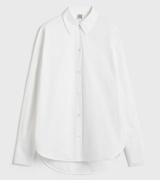 Oversized Tuxedo Shirt White