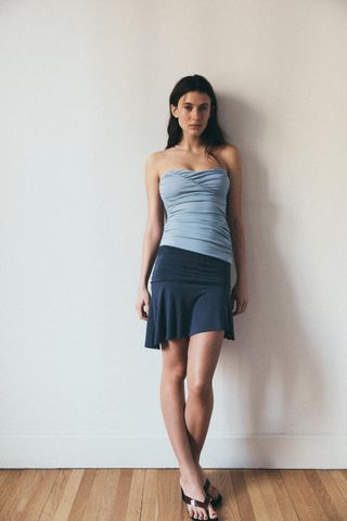 Asymmetric Mini Skirt