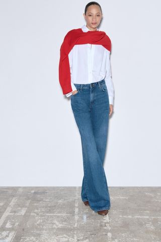 Mid-Rise Wide Leg Jeans Zw Collection