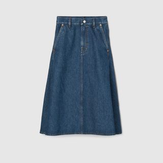 Gucci, Mid-Length Denim Skirt