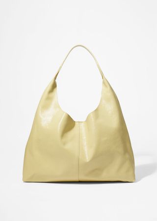 Large Patent-Leather Tote Bag