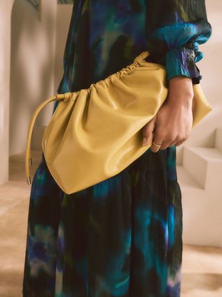 Yellow Oversized Clutch Bag