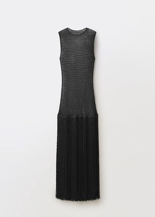 MANGO, Openwork Knit Dress With Fringes - Women | Mango Usa