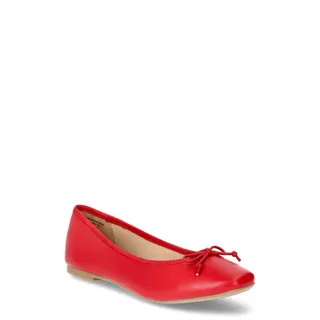 Time and Tru String Bow Ballet Flats