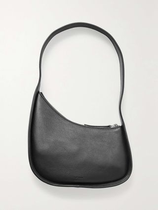 Half Moon Leather Shoulder Bag