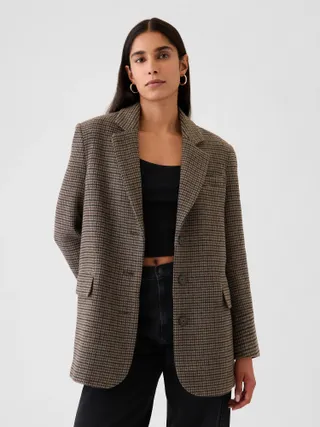 Gap, Relaxed Houndstooth Blazer