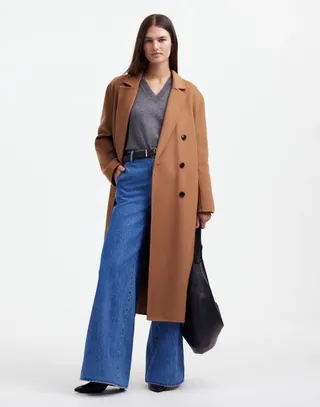 Madewell, Double-Faced Brushed Long Coat