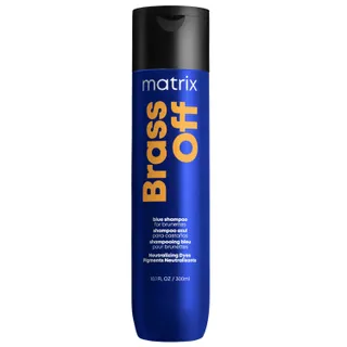 Matrix Total Results Brass Off Brunette Neutralising Blue Shampoo for Lightened Brunette Hair 300ml