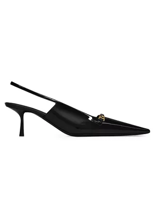 Carine Slingback Pumps in Patent Leather