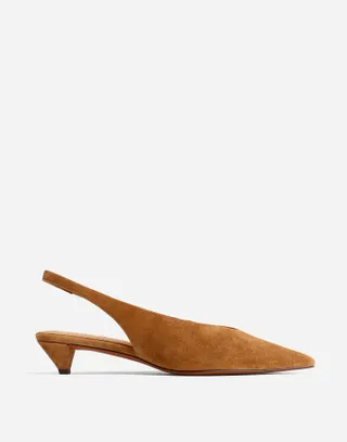 Madewell, Simone Kitten-Heel Slingback Pumps