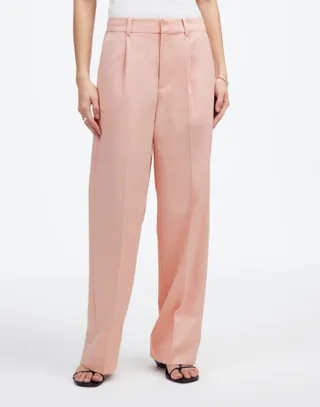 Madewell, Slouchy Straight Pants in Drapey Twill