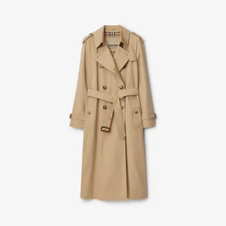 Long Waterloo Heritage Trench Coat in Honey - Women | Burberry® Official