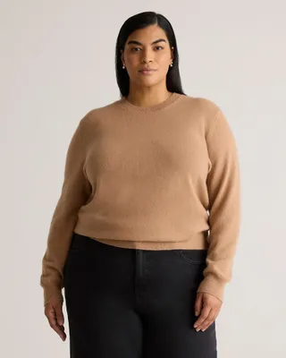 Quince, Mongolian Cashmere Crewneck Sweater - Plus Size