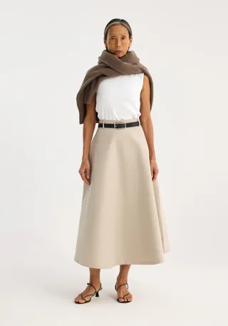 Rohe, Voluminous A-line Cotton Skirt 