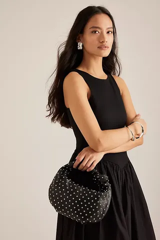 Melie Bianco Larissa Studded Faux-Leather Shoulder Bag