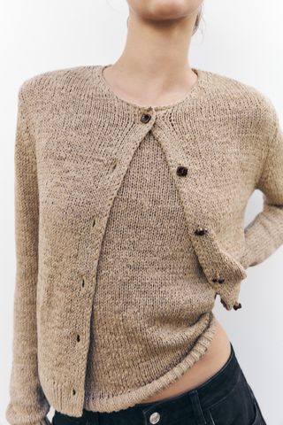 ZARA Rustic Knit Jacket